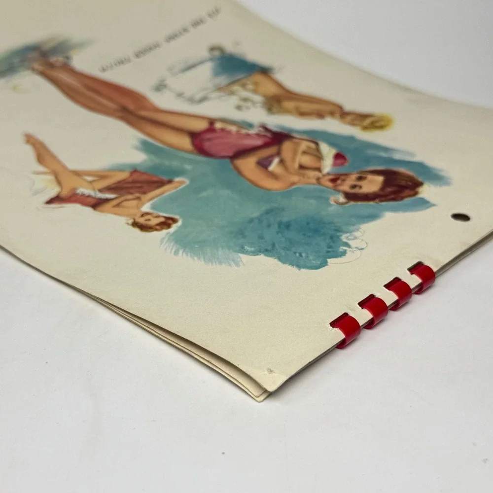 Complete 1952 Esquire Pin-Up Calendar Thompson Art Original Vintage 9x12 GUC